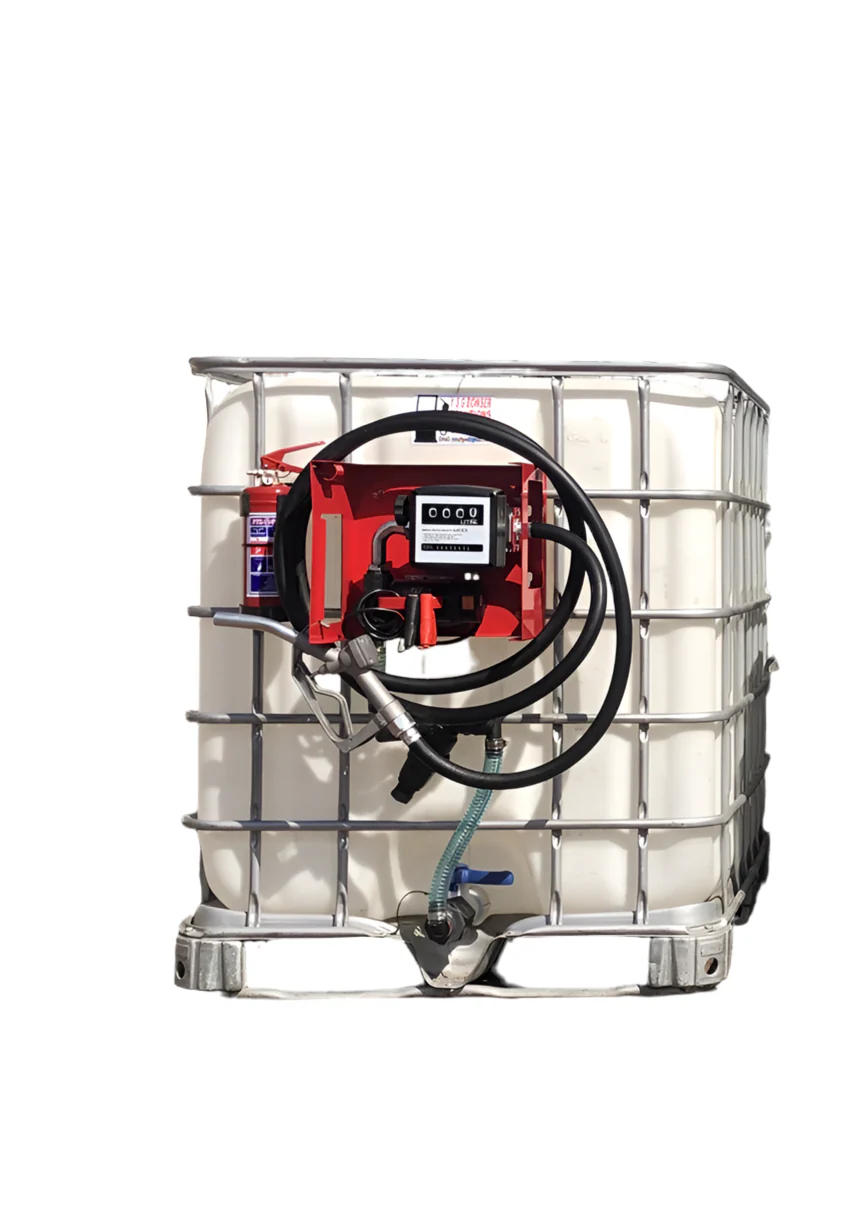 1000L 12V 40l/min Diesel bowser with fire extinguisher and filter