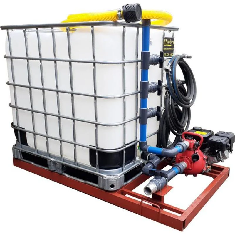 1000l Water Bowser 9.5bar-3-outlet Flowbin™ bakkie unit
